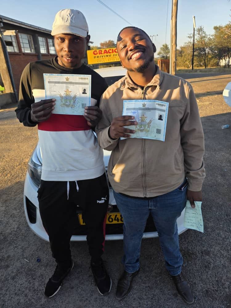 Newly licensed Gracious Driving School students