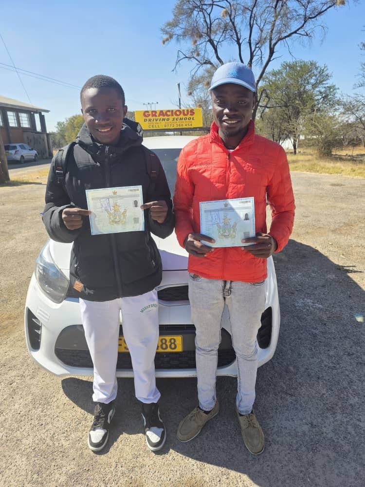 Newly licensed Gracious Driving School students