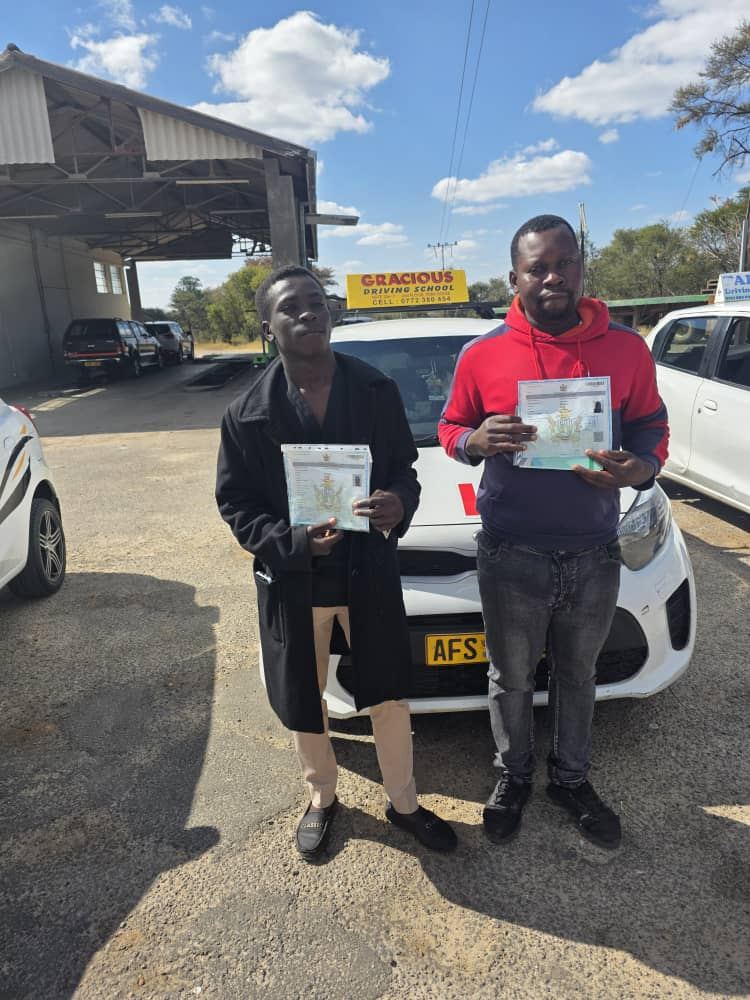 Newly licensed Gracious Driving School students